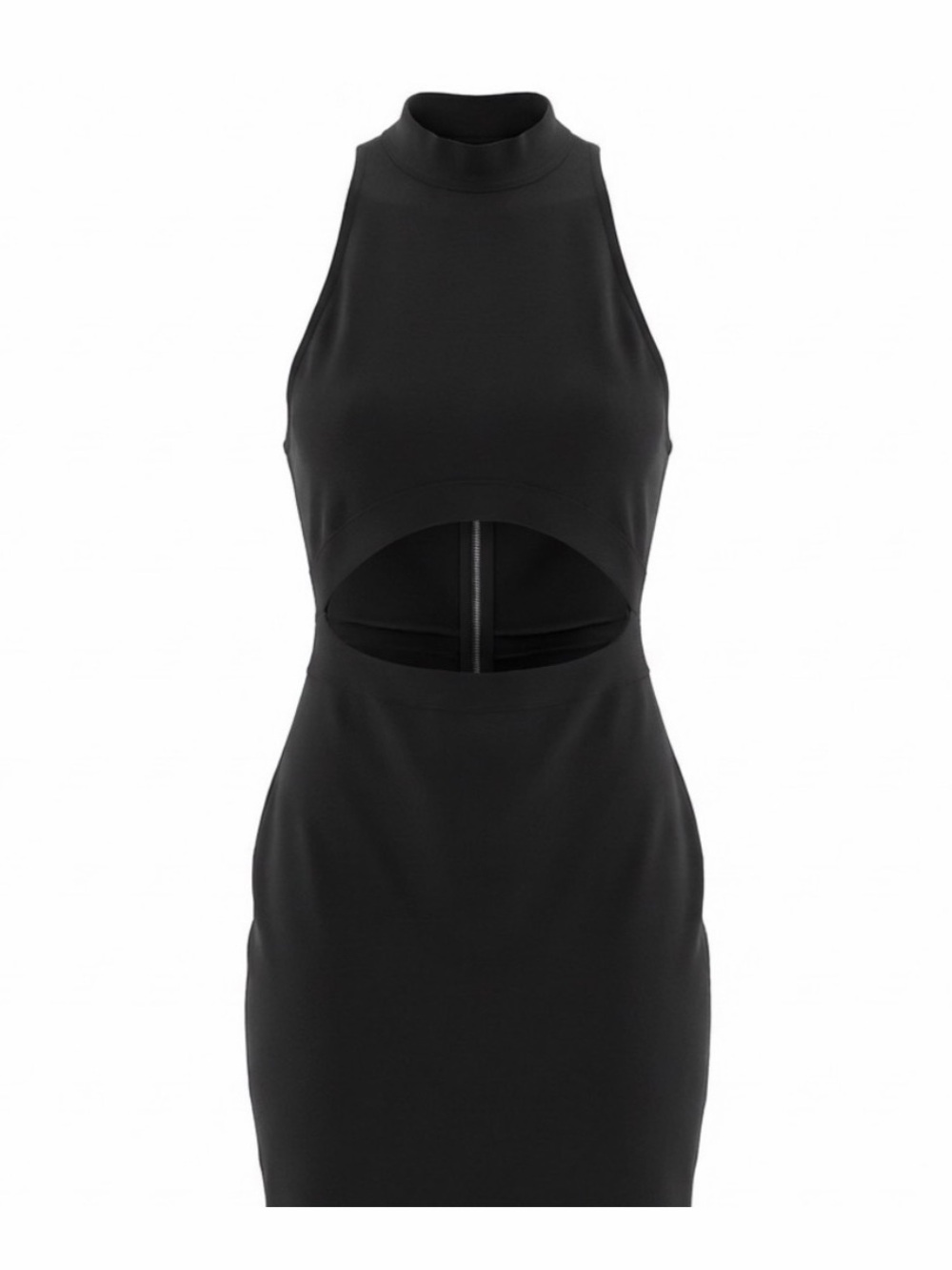 Herve Leger x Forever 21 black bodycon bandage cutout dress XL